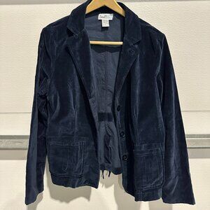 Sweet Salt Navy Velvet Blazer Jacket Size M